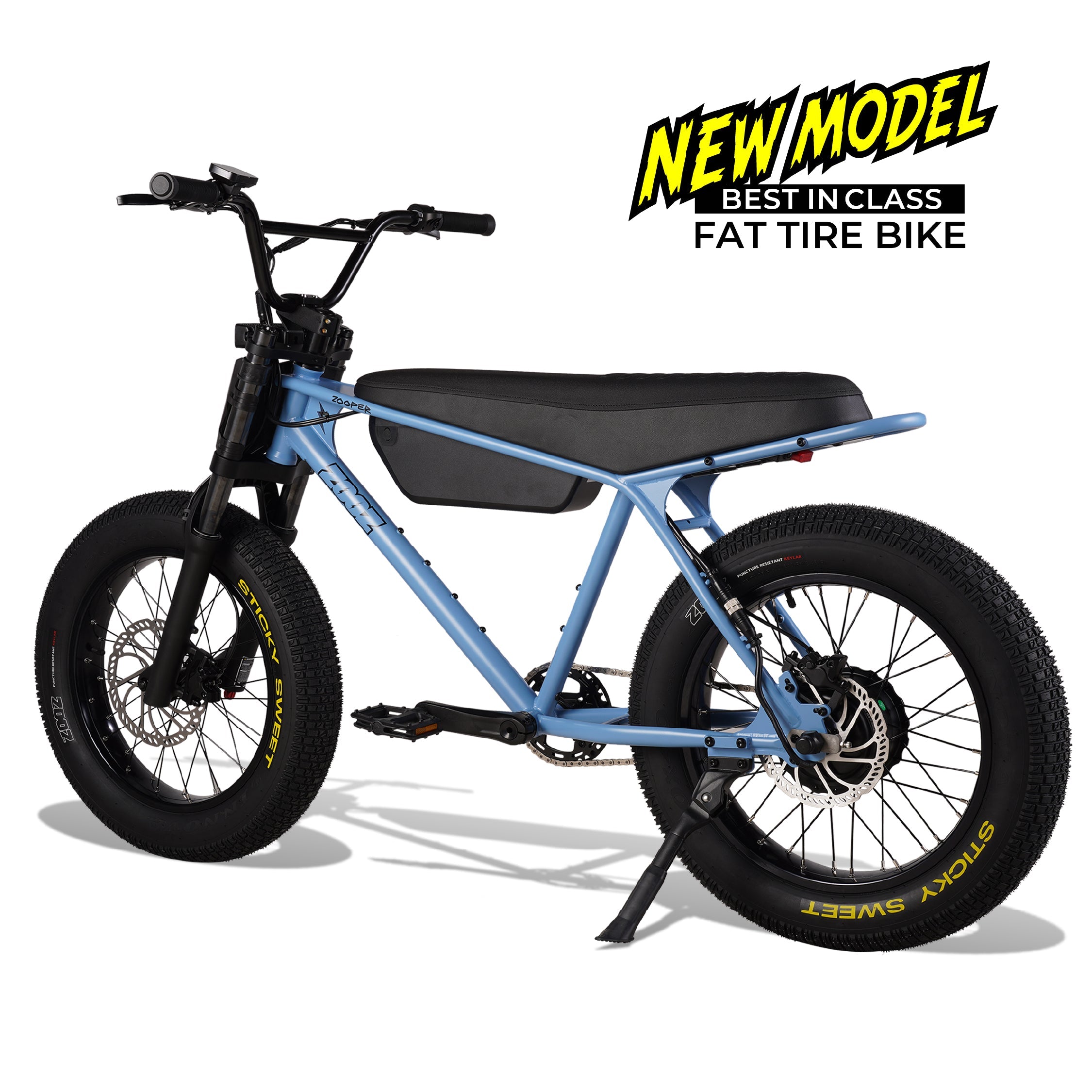 Zooz ZOOPER Fat Tire Electric Bike Details