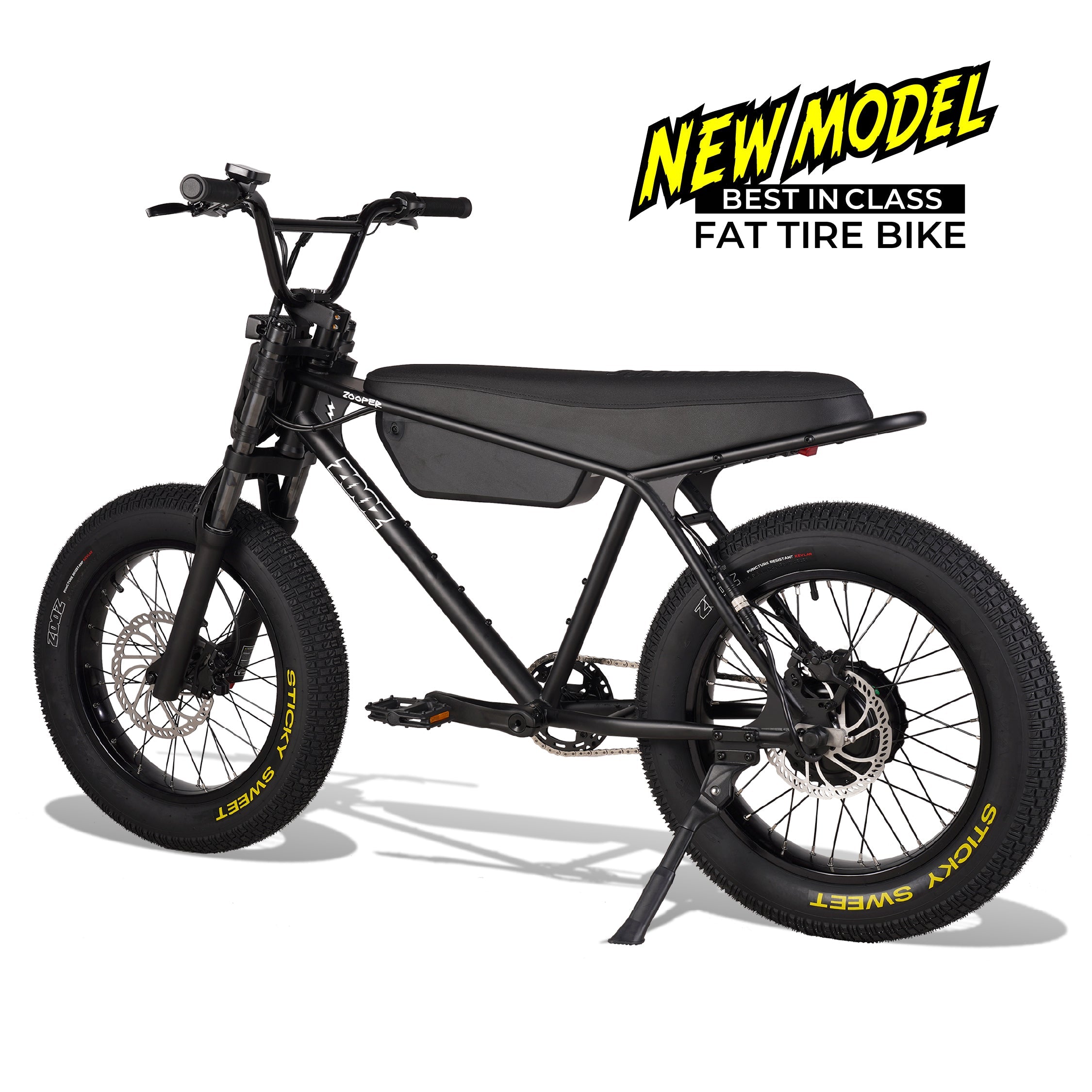 Zooz ZOOPER Fat Tire Electric Bike Details