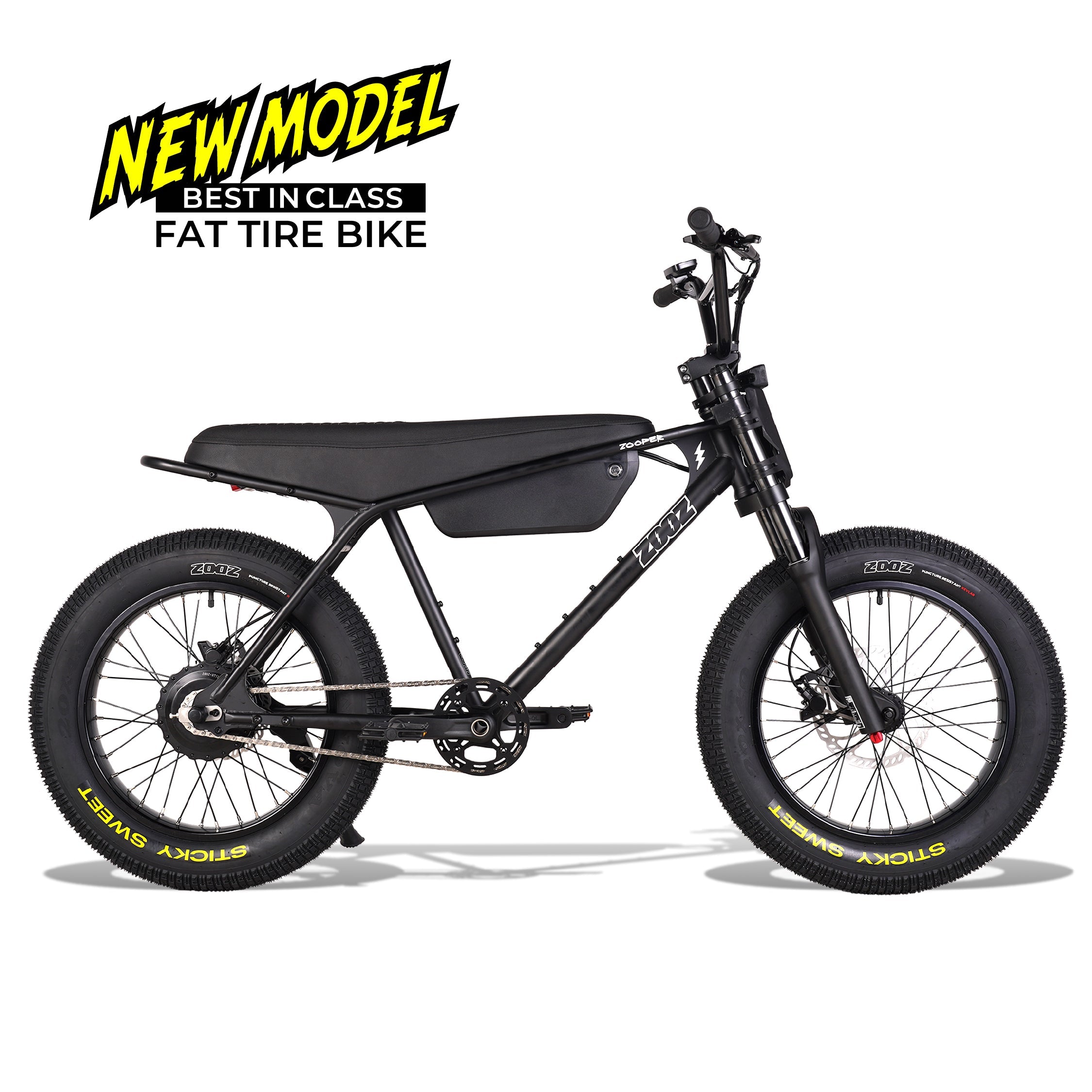 Zooz ZOOPER Fat Tire Electric Bike Details