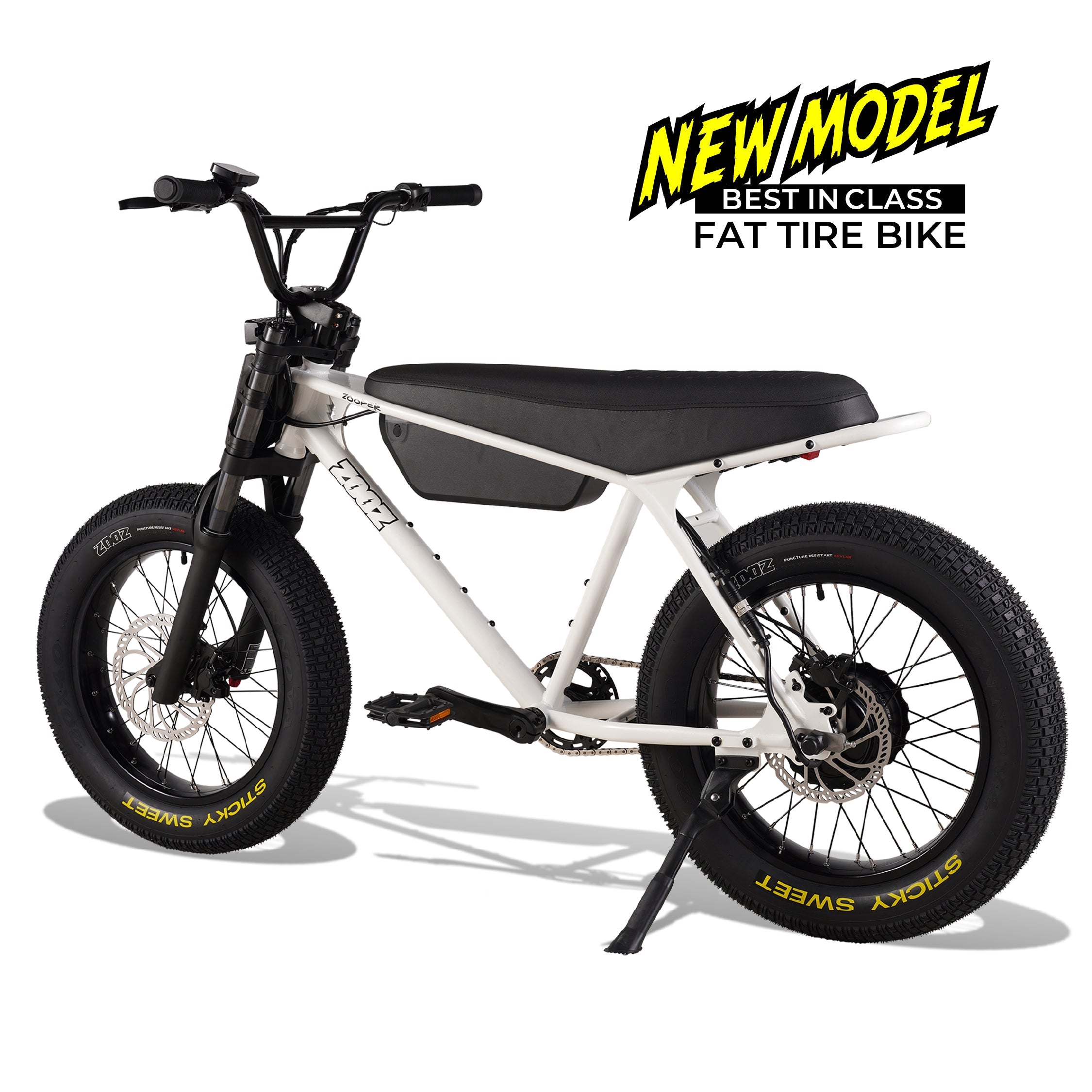 Zooz ZOOPER Fat Tire Electric Bike Details