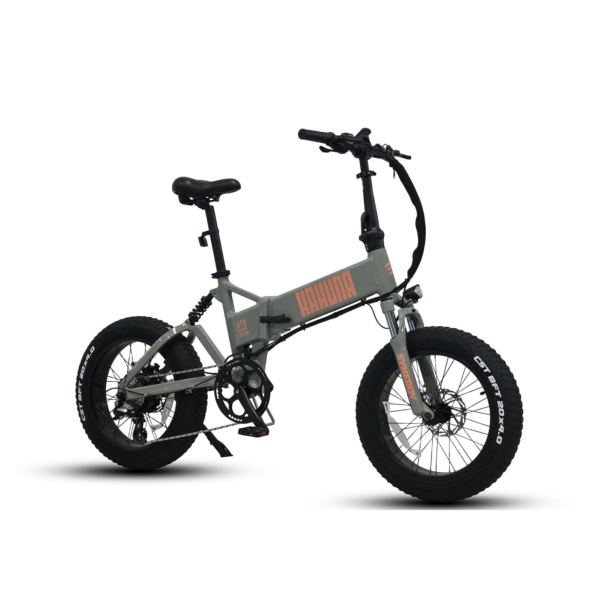 Synergy Kahuna folding electric bike in ghost grey