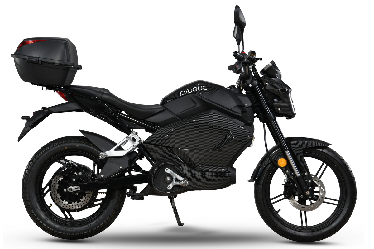 Evoque Etron Plus motorcycle-style e-bike