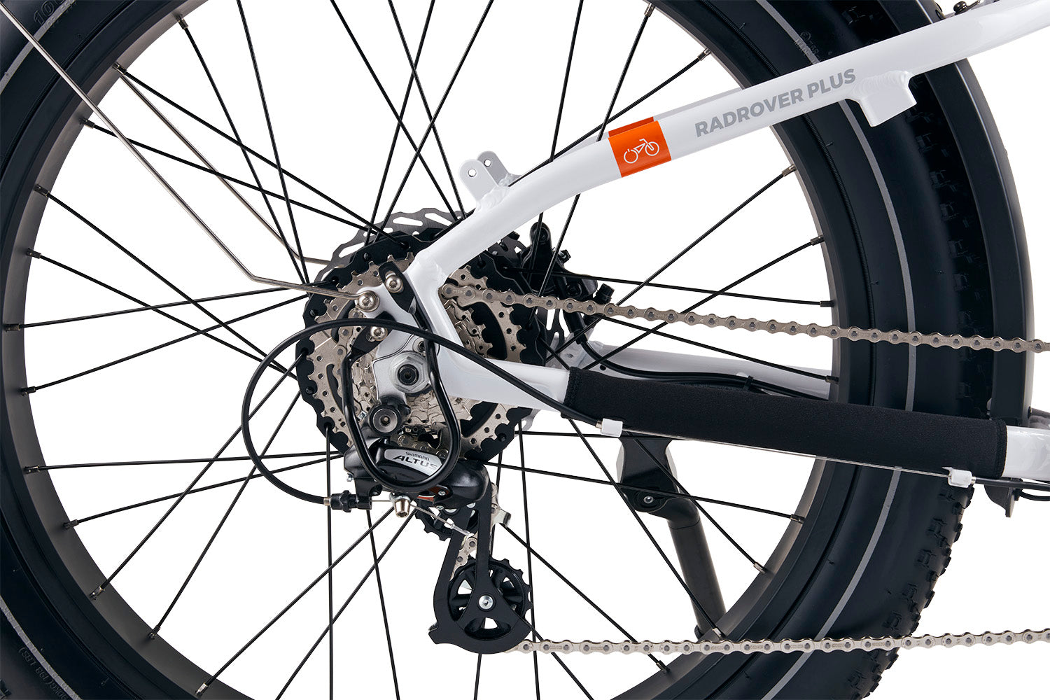 Rad Power Bikes RadRover 6 Plus Step Thru Electric Fat Tire Bike Assembled in Glossy White