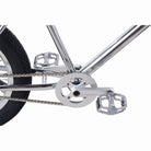 Zooz Electric Bike Ultra Ripster Gen 2 Chrome drive side crankset above view