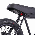 Zooz Electric Bike Ultra Ripster Gen 2 Gloss black tail light rear 3/4 view