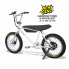 Zooz Electric Bike Ultra Ripster Gen 2 Spark White rear 3/4 view