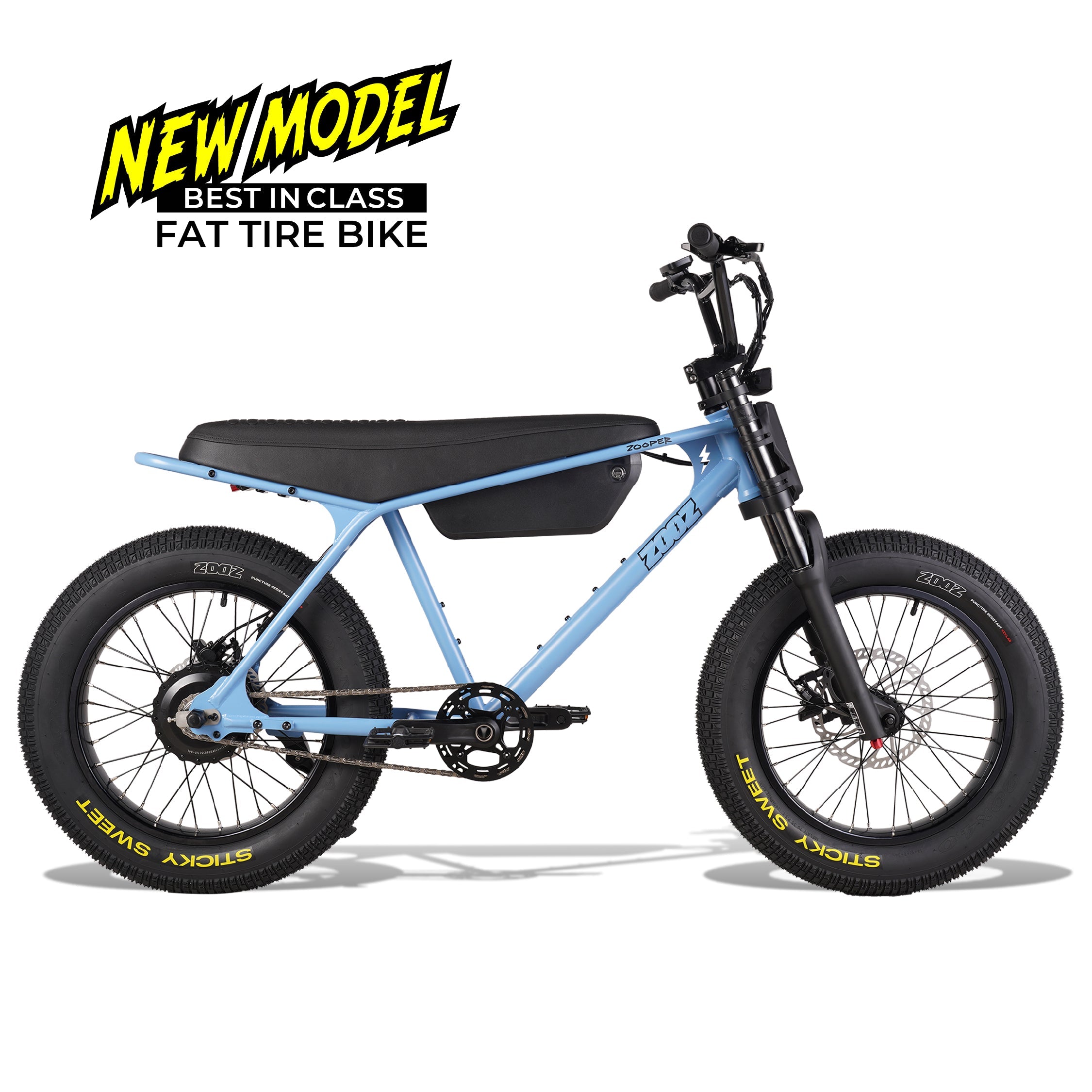 Zooz ZOOPER Fat Tire Electric Bike Details