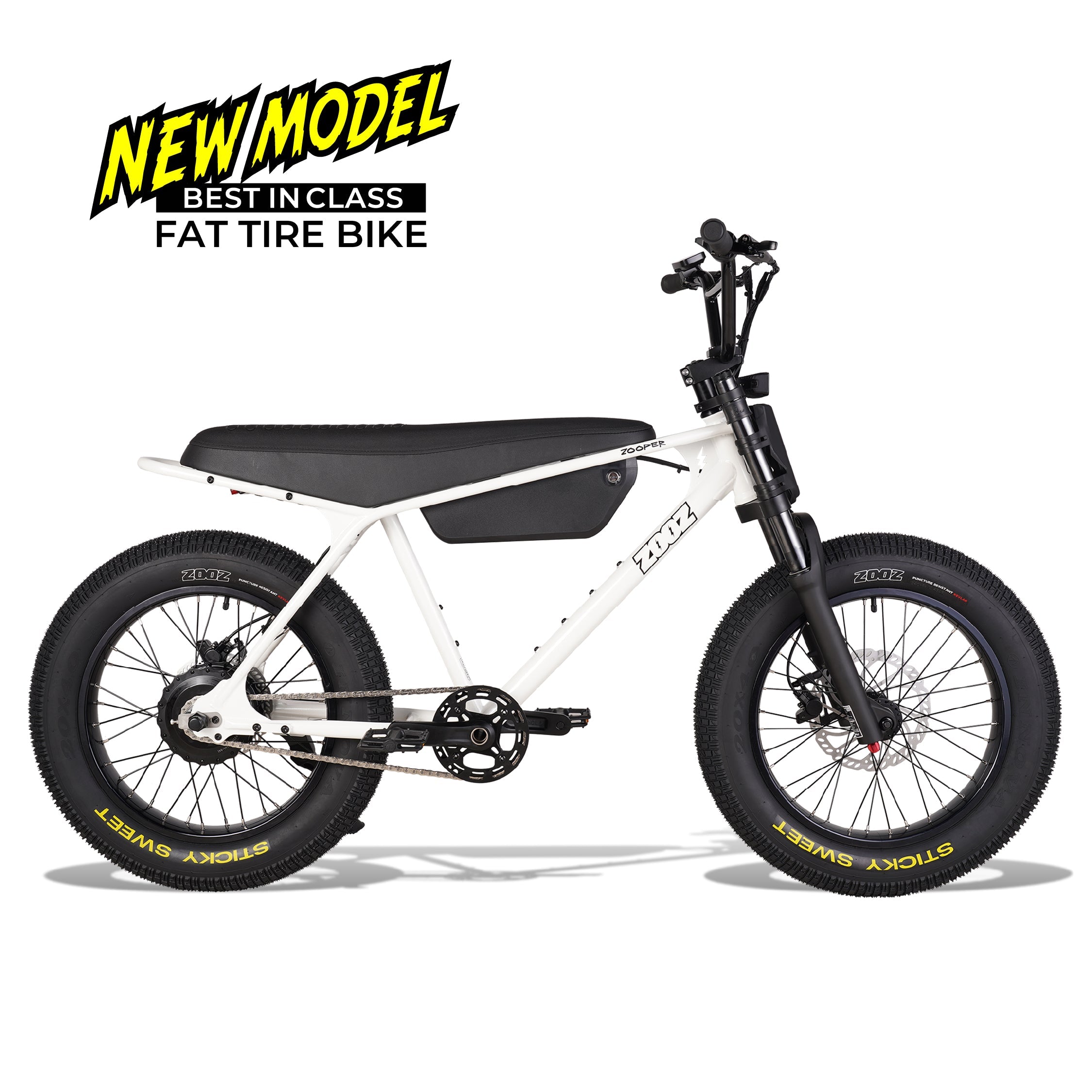 Zooz ZOOPER Fat Tire Electric Bike Details