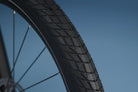 Close-up of RadKick Arctic Blue electric bike tire tread