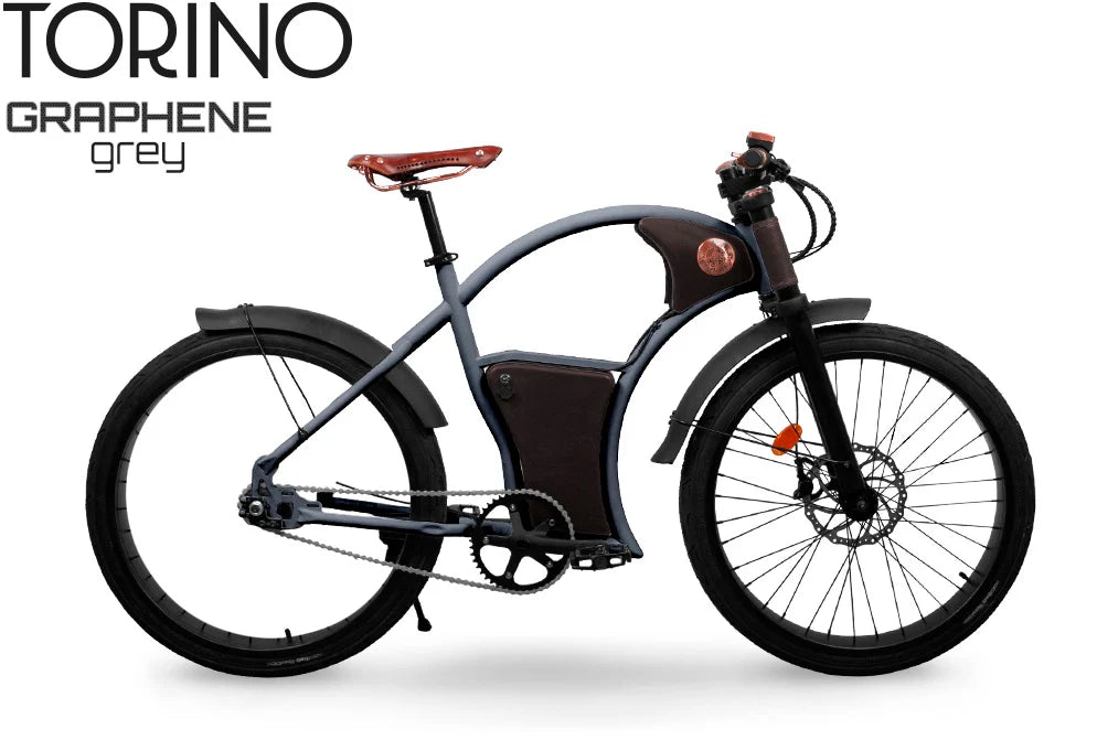 Rayvolt Torino - Graphene Grey frame w/ brown leather (Clearance - Medicine Hat)